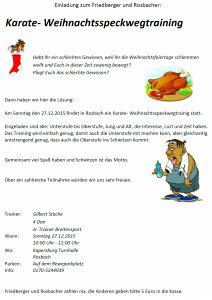 Weihnachtsspeckwegtraining